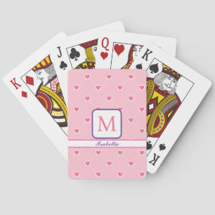 Roze Populaire Valentijnsdag Collectie Pokerkaarten