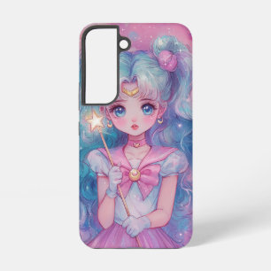 Roze portaalgloed samsung galaxy hoesje