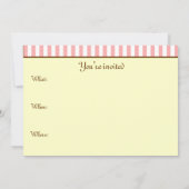 Roze portemonnee Verjaardag Douche Party Uitnodigi Kaart (Achterkant)