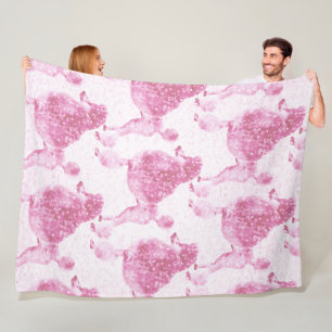 Roze Posh Podle Baby Kinder Fleece Deken