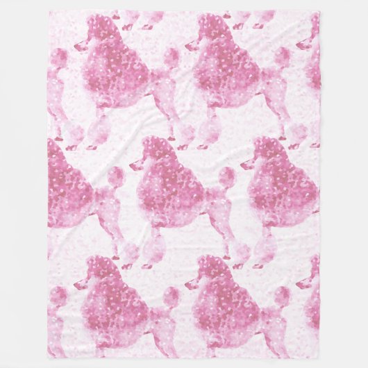 Roze Posh Podle Baby Kinder Fleece Deken (Voorkant)