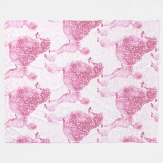 Roze Posh Podle Baby Kinder Fleece Deken (Voorkant (Horizontaal))