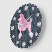 Roze Posh Podle Diamond Dog Uour Grote Klok (Hoek)