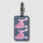 Roze Posh Podle Night Grey Bagagelabel (Voorkant (verticaal))