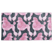 Roze Posh Podle Night Grey Kussensloop (Voorkant-Rechts)