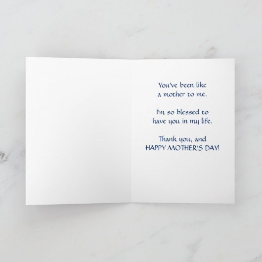 Roze posieën op Denim Moederdag Kaart (Binnen)