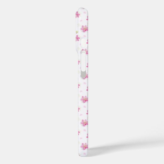 Roze posies Case-Mate iPhone case (Achterkant / Links)