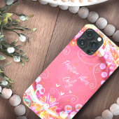  roze "Positive Vibes" Quote Inspirivity Case-Mate iPhone Case