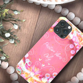 roze "Positive Vibes" Quote Inspirivity Case-Mate iPhone Case