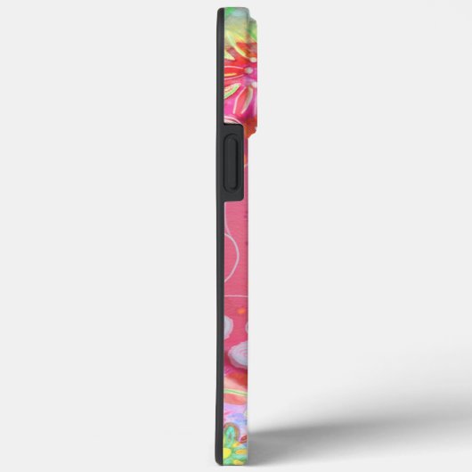  roze "Positive Vibes" Quote Inspirivity Case-Mate iPhone Case (Achterkant / Rechts)