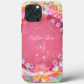 roze "Positive Vibes" Quote Inspirivity Case-Mate iPhone Case (Achterkant)