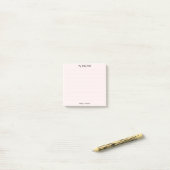 Roze Post-it® Notes (Op bureau)