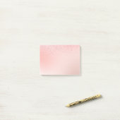 Roze Post-it® Notes (Op bureau)