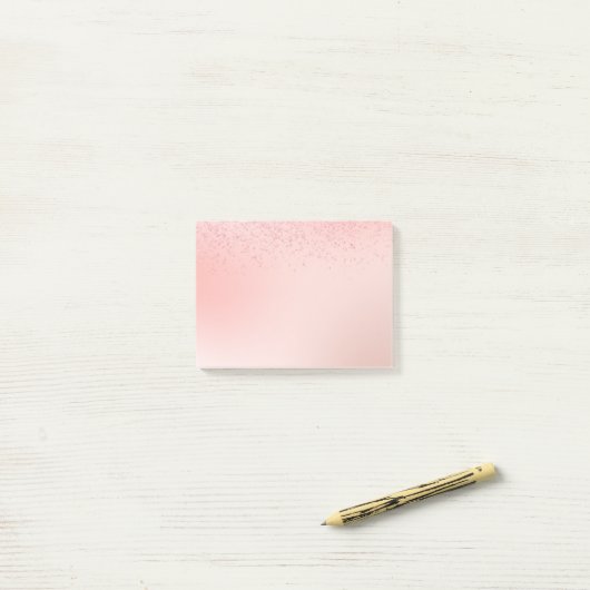 Roze Post-it® Notes (Op bureau)