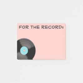 Roze Post It Notes Voor De Platenverzameling