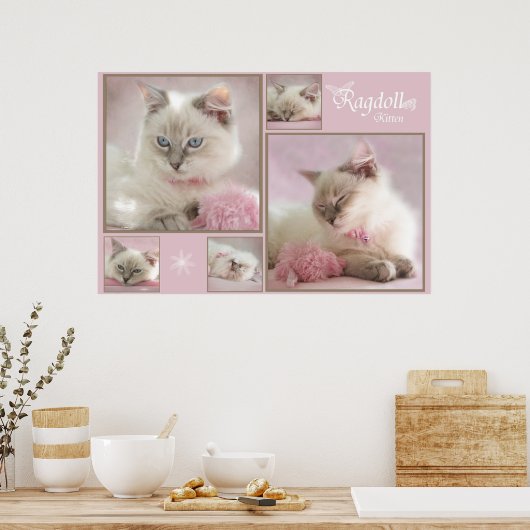 roze poster (Keuken)