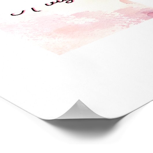 Roze poster (Hoek)