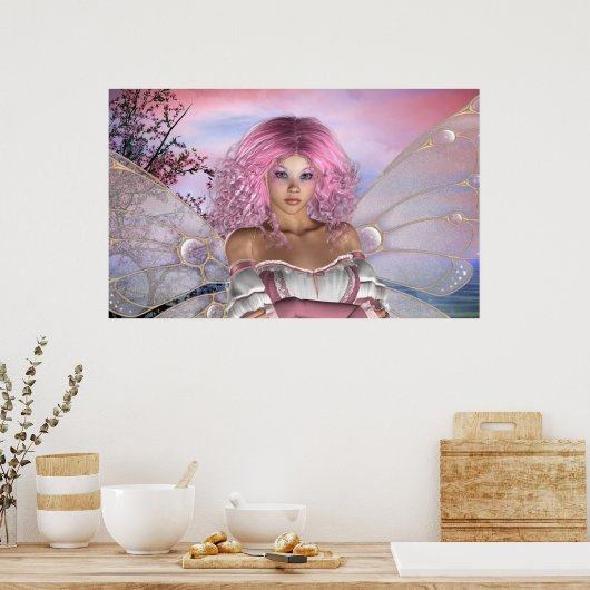 Roze Poster (Keuken)