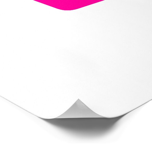 Roze Poster met kikkegels (Hoek)