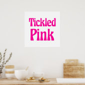 Roze Poster met kikkegels (Keuken)