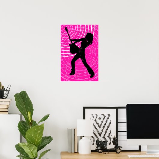 Roze Poster Oasis (Thuiskantoor)