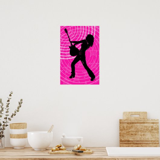 Roze Poster Oasis (Keuken)