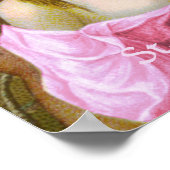 Roze Poster van Agatha (M 003) (Hoek)