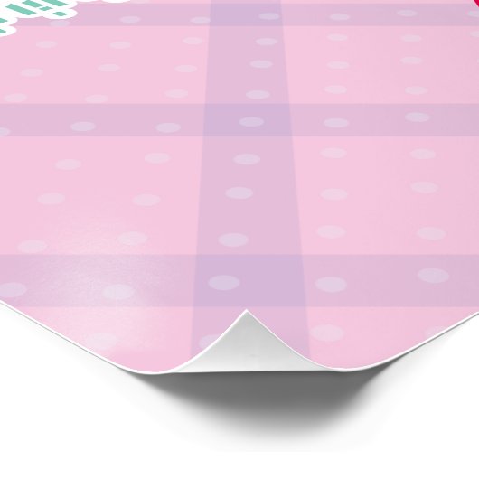 Roze Poster van de bakkerij (Hoek)