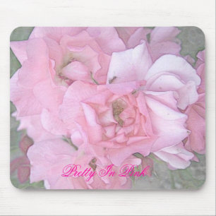 Roze Poster van het kleurenpotlood, in roze Muismat