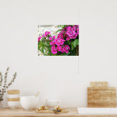 Roze Poster — William/Dianthus Flower Print (Keuken)