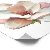 Roze poster Zuidelijke magnolia (Hoek)