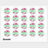 Roze Posy Book Label (Vel)