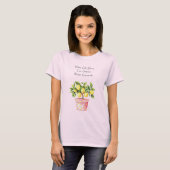 Roze Pot Geel Maak Limonade T-shirt (Voorkant volledig)