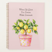 Roze Pot Gele Citroen Plant Planner (Voorkant)