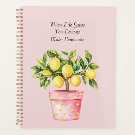 Roze Pot Gele Citroen Plant Planner
