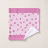 Roze poten bad handdoek (Wasdoekje)