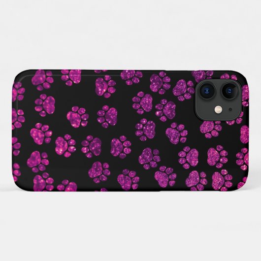 Roze poten, glitterpoten, roze glitter, langpokken Case-Mate iPhone case (Achterkant (horizontaal))