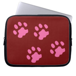 Roze poten hoes voor neopreen laptop 10 inch