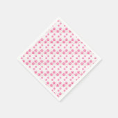 Roze poten - Standaard Cocktail Papieren servetten (Hoek)