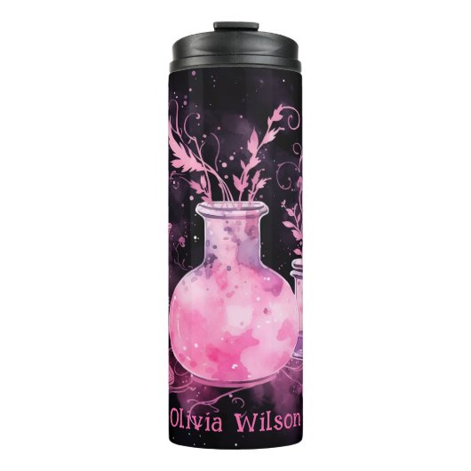 Roze Potion Gepersonaliseerd Thermosbeker (Voorkant)