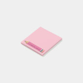 Roze potlood post-it® notes (Schuin)
