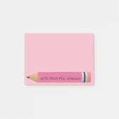 Roze potlood post-it® notes (Voorkant)