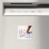 Roze Potlood Verwijdert Kankertekst Magneet (Insitu (Vaatwasser))