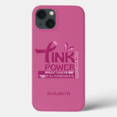 Roze Power-Breast Cancer Awareness Design Case-Mate iPhone Case (Achterkant)