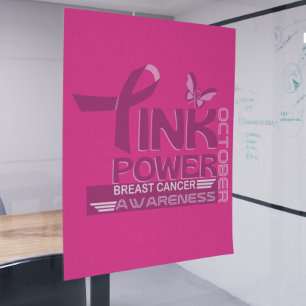 Roze Power-Breast Cancer Awareness Design Poster
