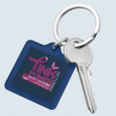 Roze Power-Breast Cancer Awareness Design Sleutelhanger
