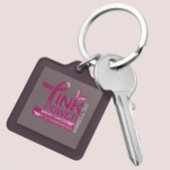 Roze Power-Breast Cancer Awareness Design Sleutelhanger