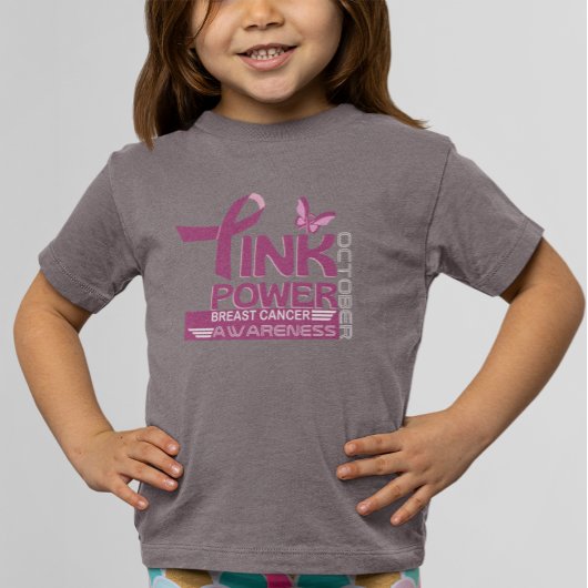 Roze Power-Breast Cancer Awareness Design T-shirt