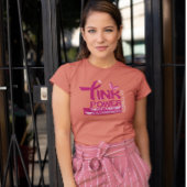 Roze Power-Breast Cancer Awareness Design T-shirt