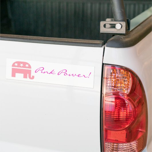 Roze Power Bumpersticker (Op Truck)
